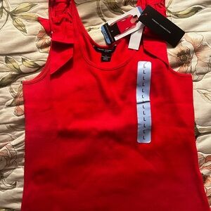 French Connection Bright Red Tank Top